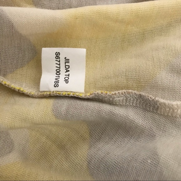 Diane Von Furstenberg Vintage Yellow Mod Wrap Top - Picture 8 of 8